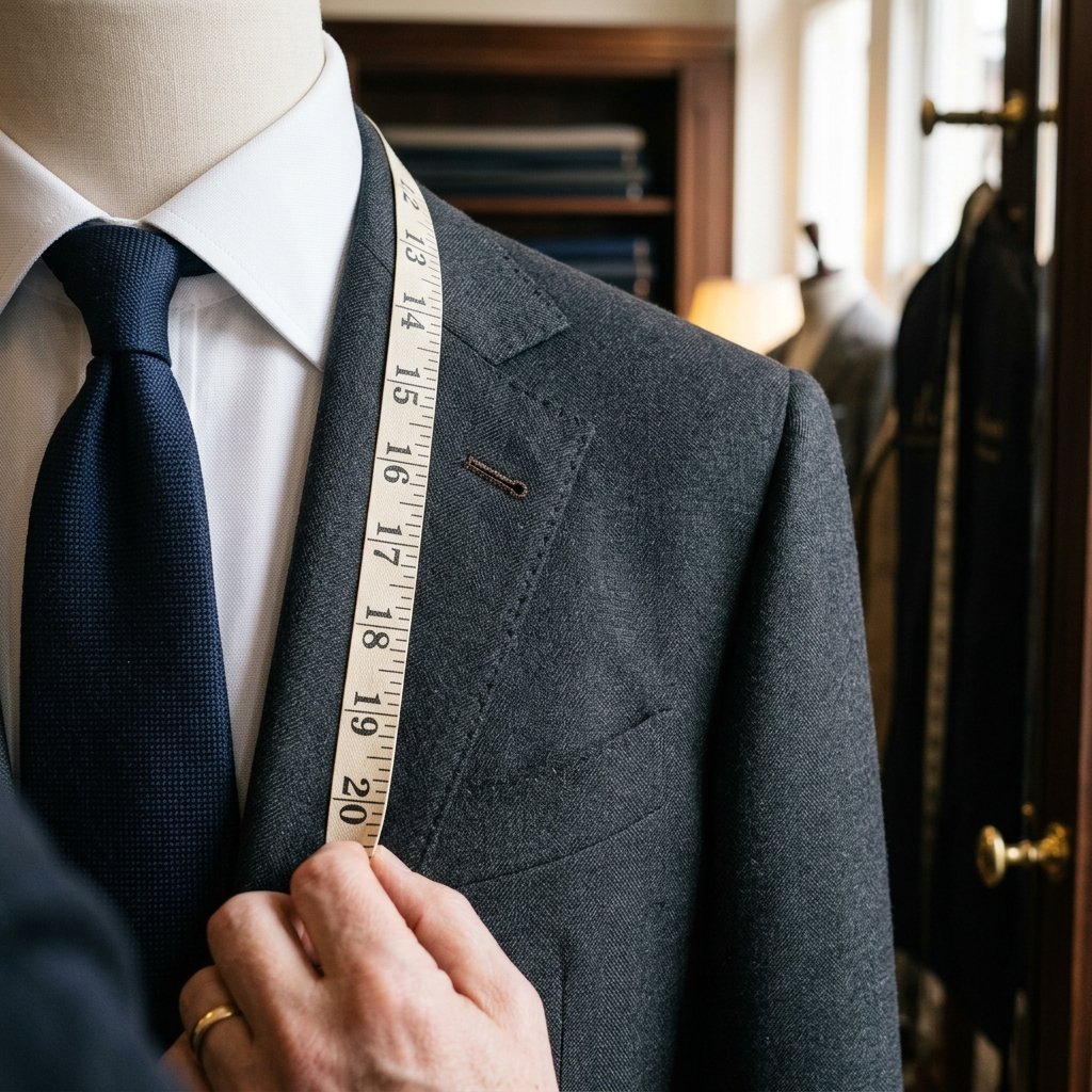 Bespoke luxury tailored suit details by Zegna Tailor